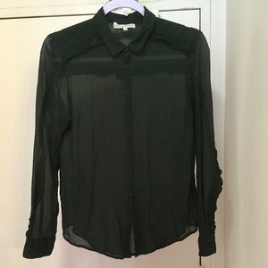 Romantic dark green shirt